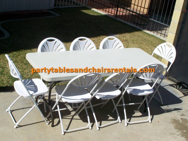 Sillas Y Mesas Blancas Plegables Para Eventos